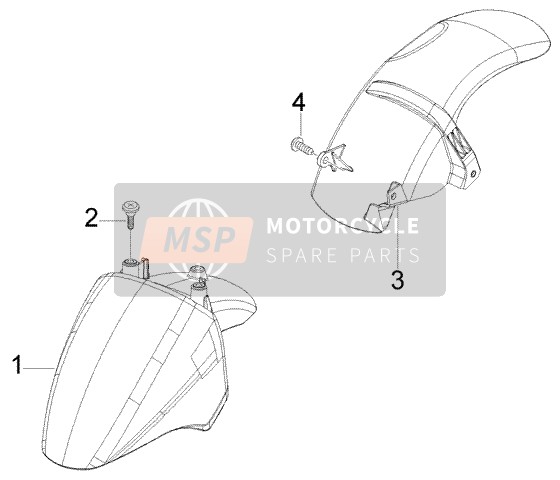 Front And Rear Mudguard