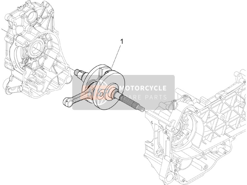 Piaggio Fly 150 4T (USA) 2010 Krukas voor een 2010 Piaggio Fly 150 4T (USA)