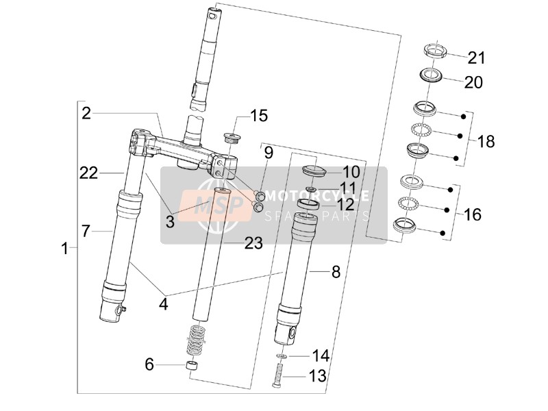 Fork/Steering Tube - Steering Bearing Unit (2)