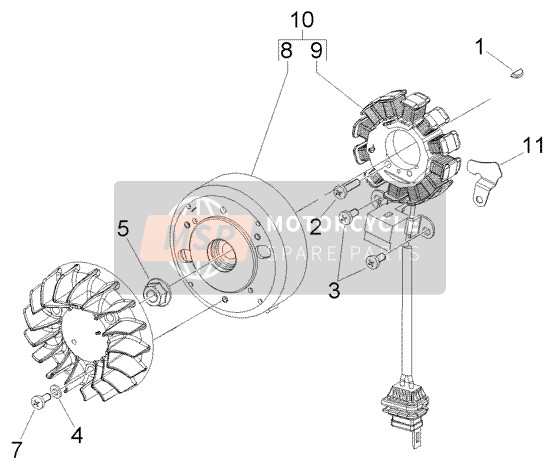 Piaggio Fly 50 2T 2004 Flywheel Magnets for a 2004 Piaggio Fly 50 2T