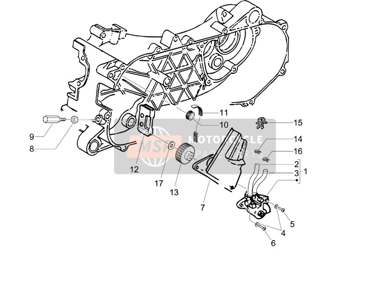 Piaggio Fly 50 2T 2010 Oil Pump for a 2010 Piaggio Fly 50 2T