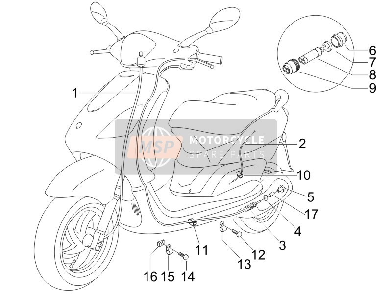 Piaggio Fly 50 2T 2010 Transmissions for a 2010 Piaggio Fly 50 2T