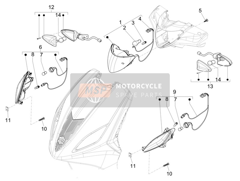 Front Headlamps - Turn Signal Lamps