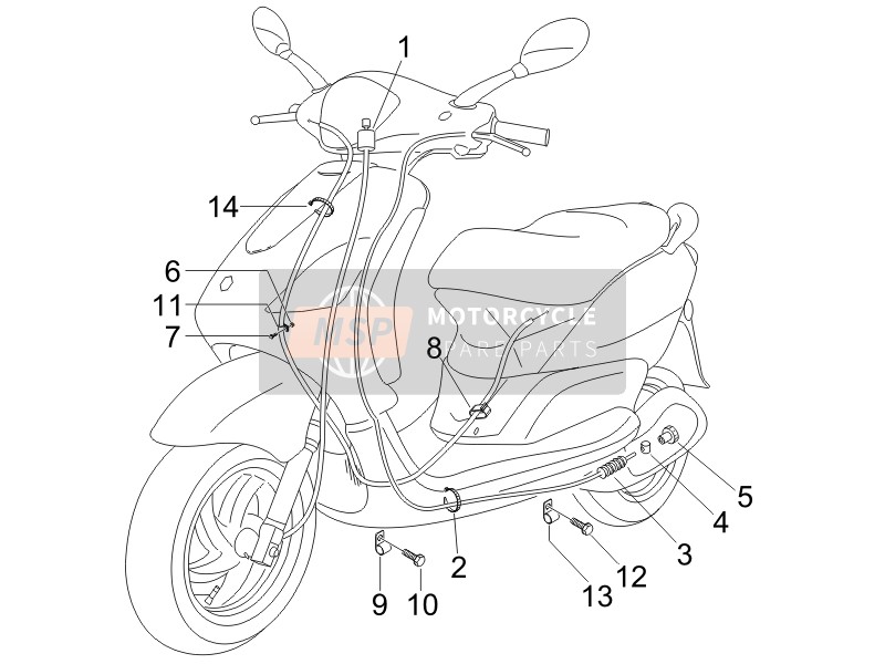 Piaggio Fly 50 4T (USA) 2007 Transmissions (2) for a 2007 Piaggio Fly 50 4T (USA)