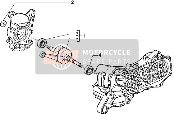 Piaggio Free 100 2004 Crankshaft for a 2004 Piaggio Free 100