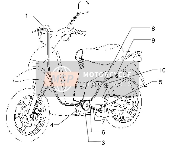 Piaggio Free 100 2004 Les transmissions pour un 2004 Piaggio Free 100