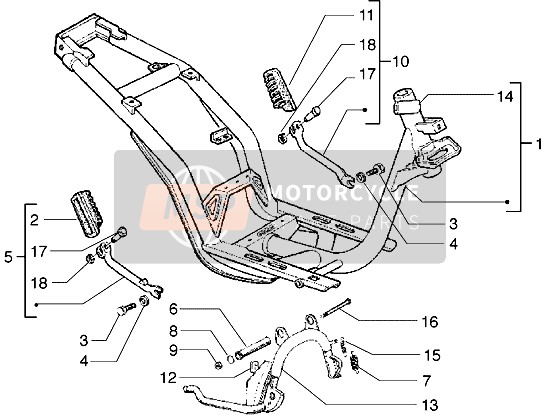 Piaggio Free 100 2004 Polea impulsora (2) para un 2004 Piaggio Free 100