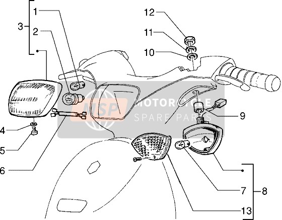 498439, Glass, Piaggio, 2