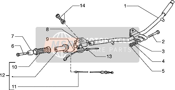 271453, Grip, R.H., Piaggio, 1