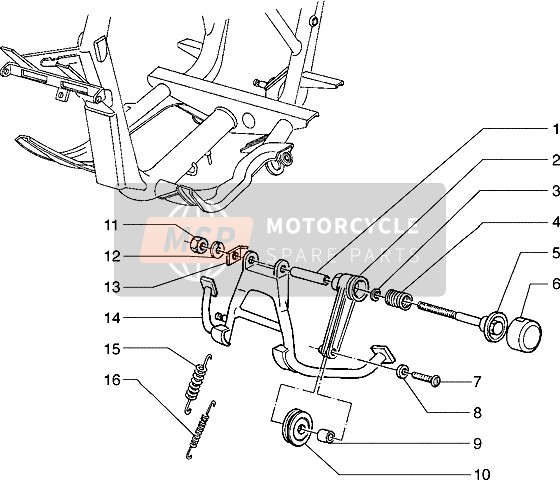 Piaggio Hexagon 125 1998 Electric Stand for a 1998 Piaggio Hexagon 125