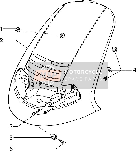 Piaggio Hexagon 125 1996 Shield Mask for a 1996 Piaggio Hexagon 125