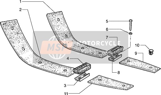 Piaggio Hexagon 125 1996 Rubber Mats for a 1996 Piaggio Hexagon 125