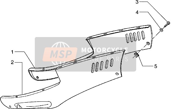 Piaggio Hexagon 150 1997 Panneaux latéraux inférieurs pour un 1997 Piaggio Hexagon 150