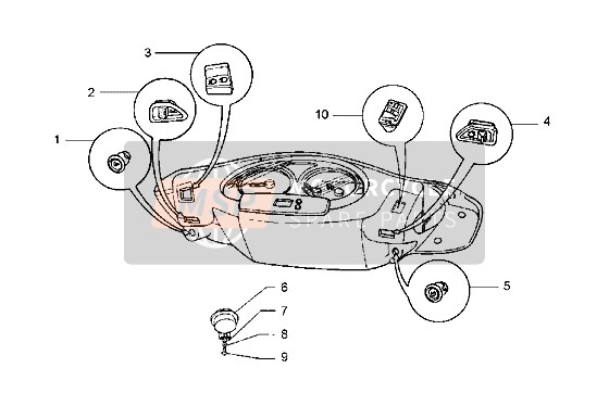 Piaggio Hexagon GT 2000 Appareils électriques pour un 2000 Piaggio Hexagon GT