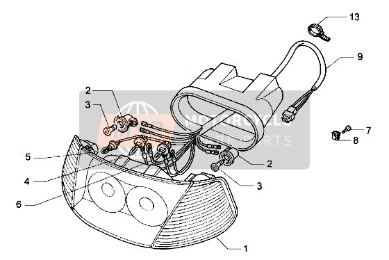 Piaggio Hexagon GT 2000 Scheinwerfer für ein 2000 Piaggio Hexagon GT