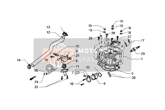 495229, Ecrou, Piaggio, 2