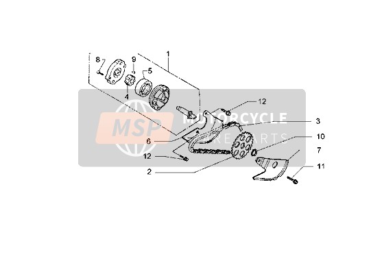 Piaggio Hexagon GT 2000 La pompe à huile pour un 2000 Piaggio Hexagon GT