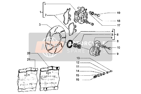 494685, Kit Caliper Overh., Piaggio, 3