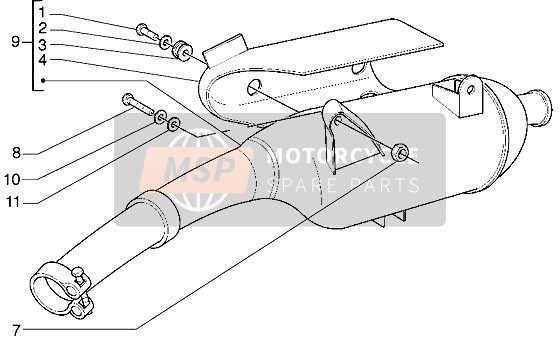 826348, Screw M8X35, Piaggio, 1