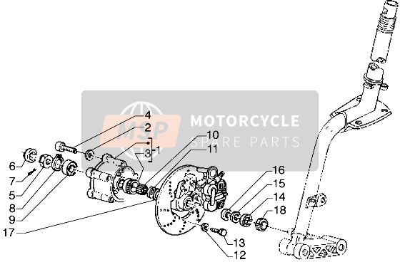 Piaggio Hexagon GTX 125 1999 Disc Brake for a 1999 Piaggio Hexagon GTX 125