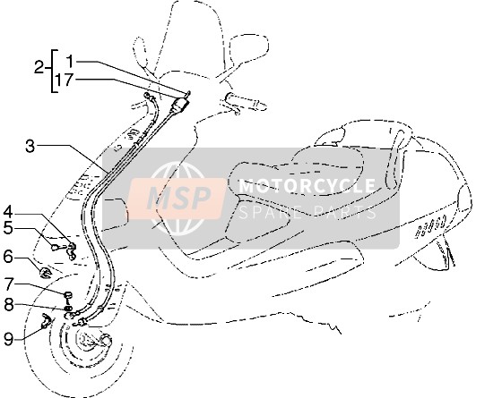 Piaggio Hexagon GTX 180 2000 Appareils électriques pour un 2000 Piaggio Hexagon GTX 180