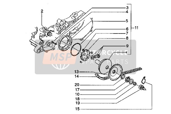 Piaggio Hexagon LX 1998 Driving Pulley for a 1998 Piaggio Hexagon LX