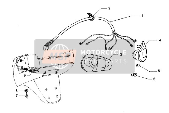 Piaggio Hexagon LXT 2000 Achterlicht voor een 2000 Piaggio Hexagon LXT