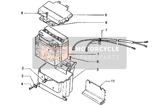 Piaggio Hexagon LXT 1999 Battery for a 1999 Piaggio Hexagon LXT