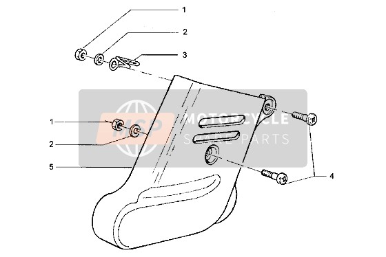 Piaggio Hexagon LXT 1998 Front Shock Absorber Cover for a 1998 Piaggio Hexagon LXT