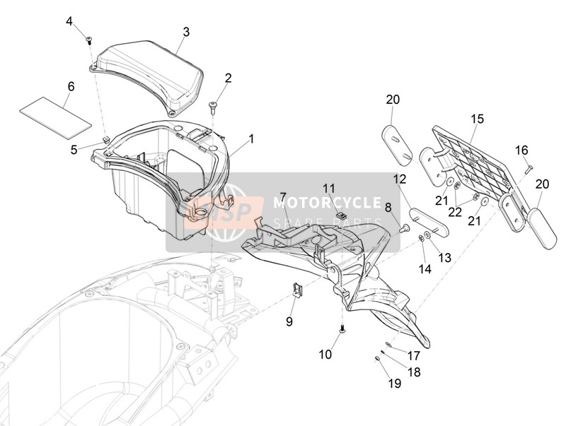 1B0016640000C, Bavette, Piaggio, 0