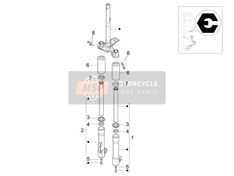 665635, Sleeve (Ricambi), Piaggio, 1