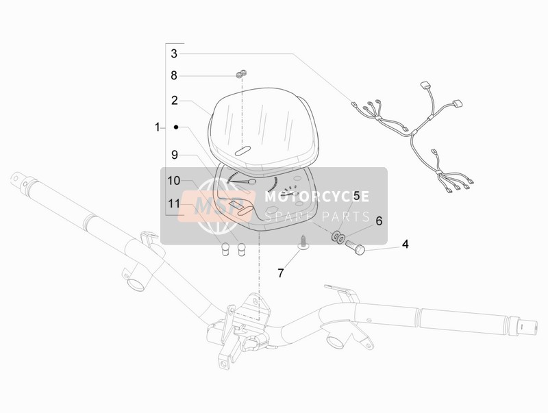 642591, Gasket For Buttons, Piaggio, 1