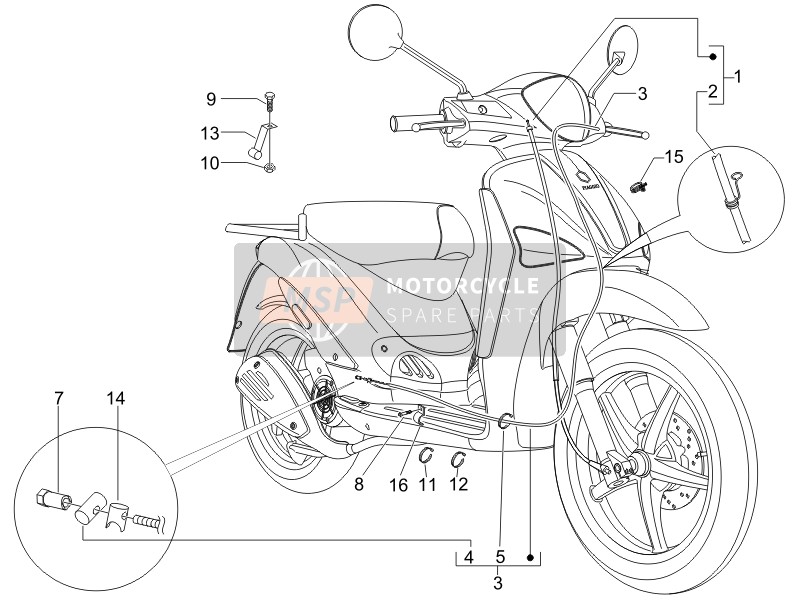 Piaggio Liberty 125 4T 2V ie PTT (I) 2013 Transmissions for a 2013 Piaggio Liberty 125 4T 2V ie PTT (I)