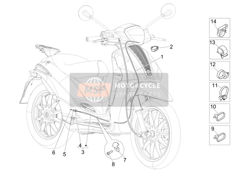 Piaggio Liberty 125 4T 3V ie E3 (Vietnam) 2014 Getriebe für ein 2014 Piaggio Liberty 125 4T 3V ie E3 (Vietnam)