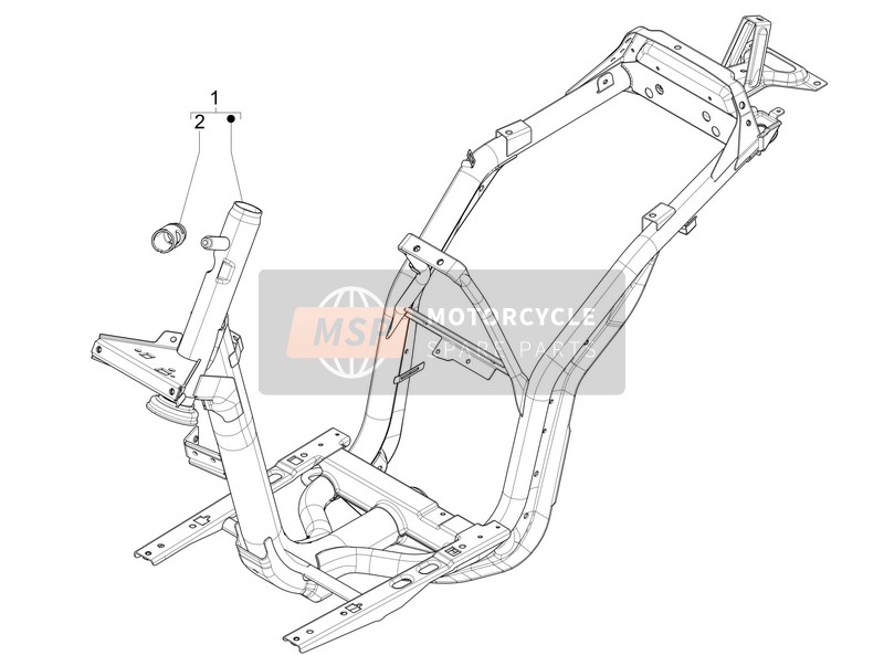 Piaggio Liberty 125 4T Delivery E3 2009 Frame/Kuipwerk voor een 2009 Piaggio Liberty 125 4T Delivery E3