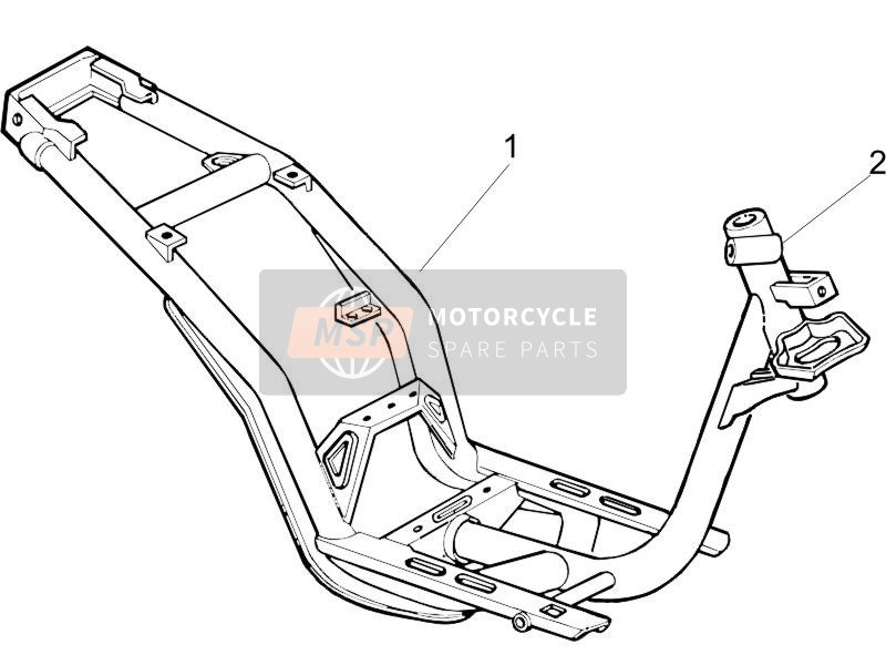 Piaggio Liberty 125 4T E3 (UK) 2007 Frame/Kuipwerk voor een 2007 Piaggio Liberty 125 4T E3 (UK)