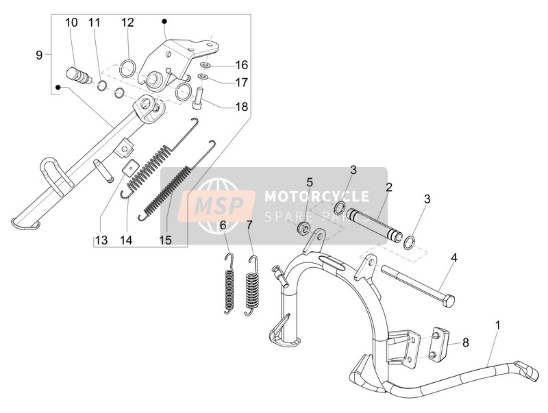 Piaggio Liberty 125 4T PTT (SL) 2013 Stand/s for a 2013 Piaggio Liberty 125 4T PTT (SL)