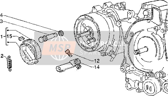 Piaggio Liberty 125 Leader 2002 Frein à main pour un 2002 Piaggio Liberty 125 Leader