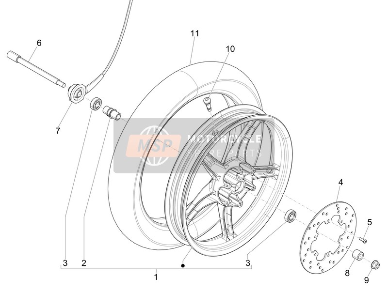 Roue avant