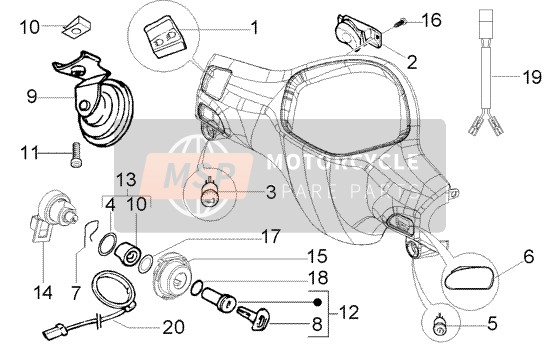 Piaggio Liberty 200 Leader RST 2002 Electrical Devices for a 2002 Piaggio Liberty 200 Leader RST