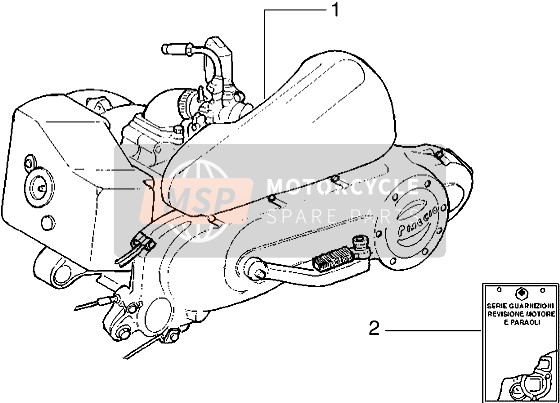 Piaggio Liberty 50 2T 2000 Motore per un 2000 Piaggio Liberty 50 2T