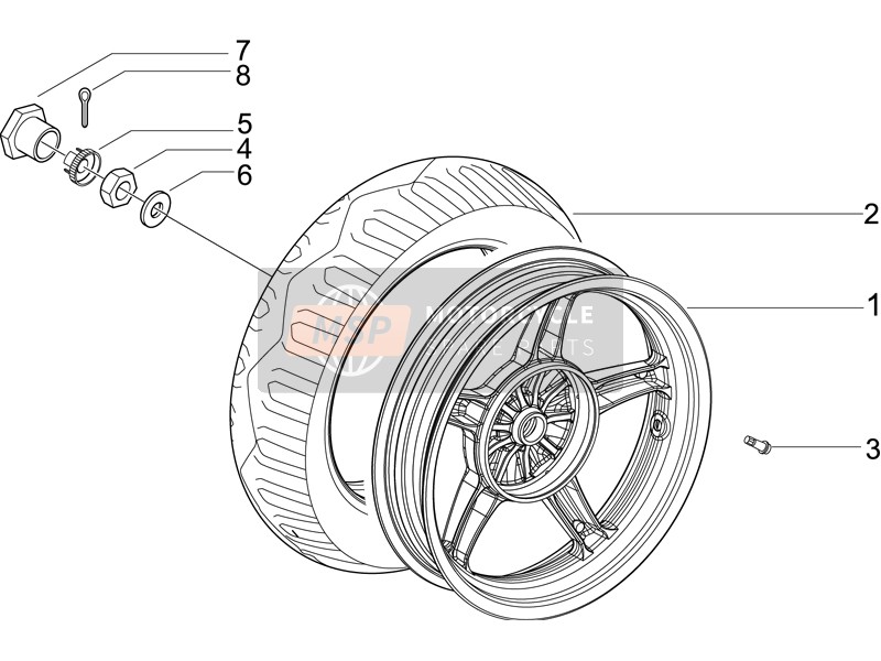 Roue arrière