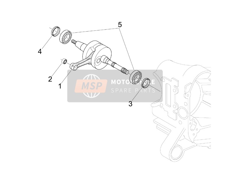 4316255, Embiellage Cpl, Piaggio, 1