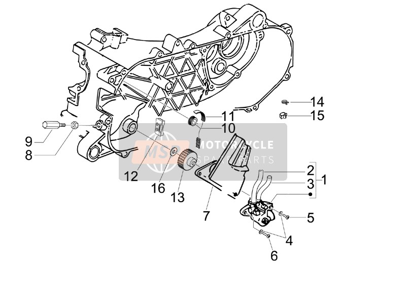 Piaggio Liberty 50 2T 2008 Oil Pump for a 2008 Piaggio Liberty 50 2T