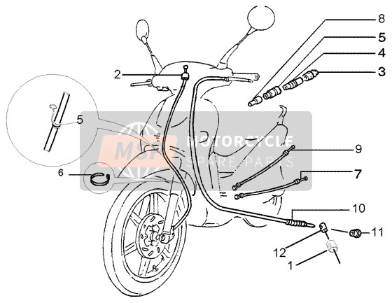 Piaggio Liberty 50 2T RST 2005 Transmisión para un 2005 Piaggio Liberty 50 2T RST