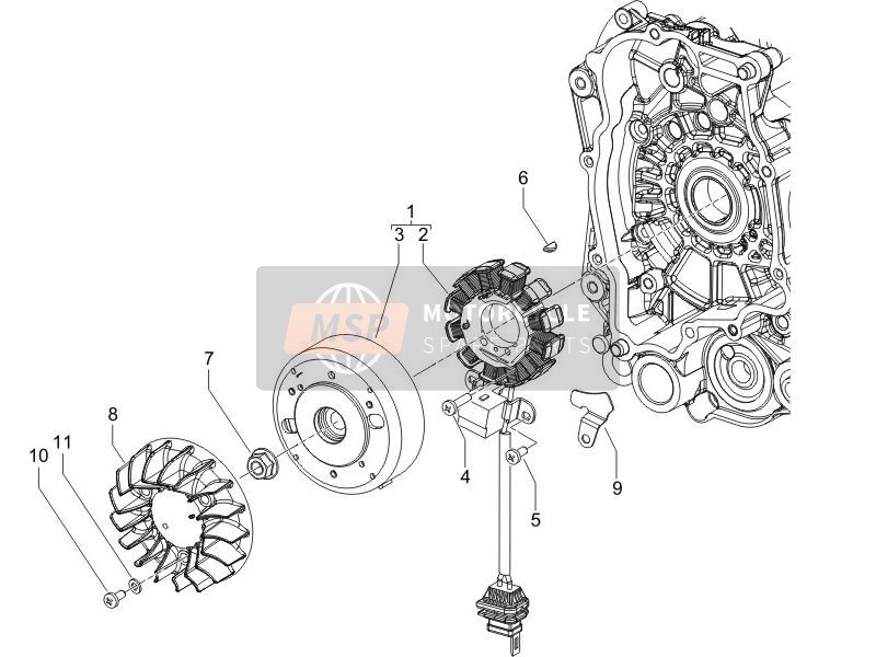 Piaggio Liberty 50 2T Sport 2006 Schwungrad Magnetzünder für ein 2006 Piaggio Liberty 50 2T Sport