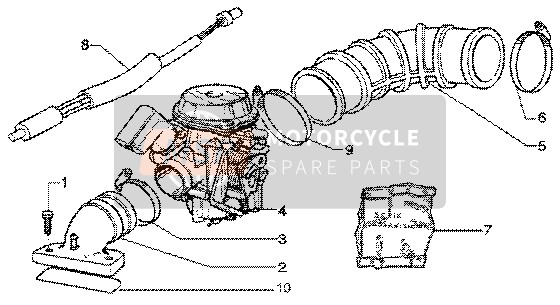 827542, Collare Per Tubo Flessibile, Piaggio, 0