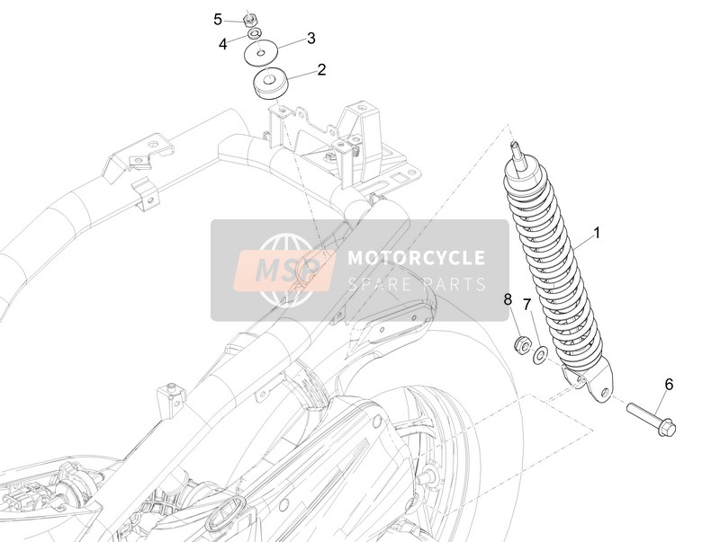 1C001339, Amortisseur Ar, Piaggio, 0