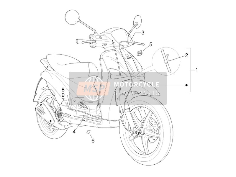 Piaggio Liberty 50 4T MOC 2014 Getriebe für ein 2014 Piaggio Liberty 50 4T MOC