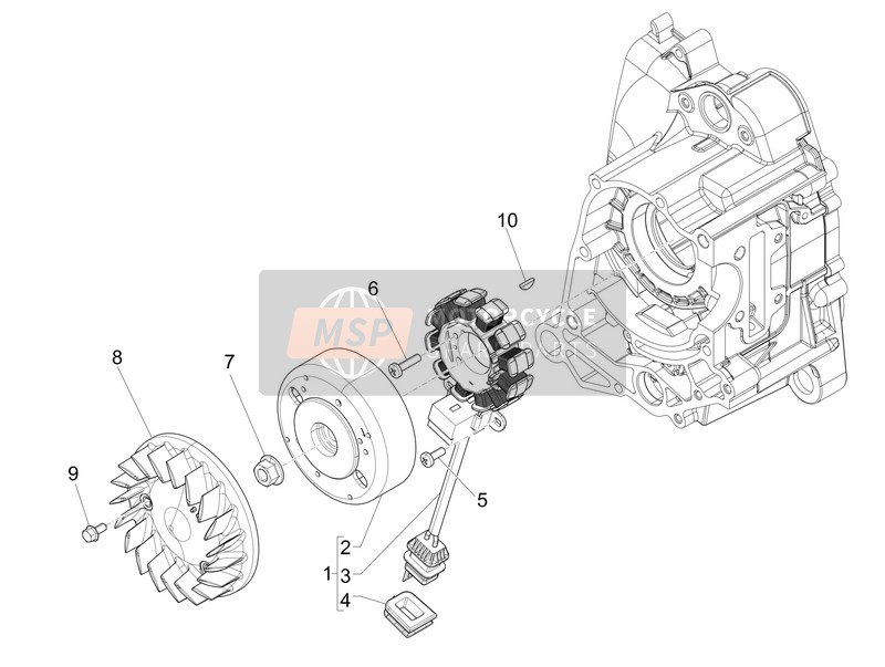 Piaggio Liberty 50 4T PTT 2012 Flywheel Magnets for a 2012 Piaggio Liberty 50 4T PTT